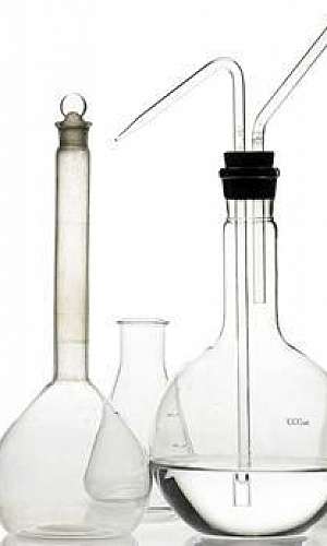 Vidros para laboratório de química